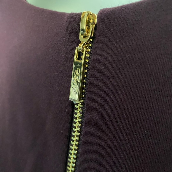 Eliza J Maroon Burgundy Skater Cold Shoulder Dress A-line Wedding Formal Flare - Picture 9 of 9